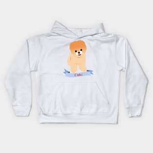 Pomeranian dog Kids Hoodie